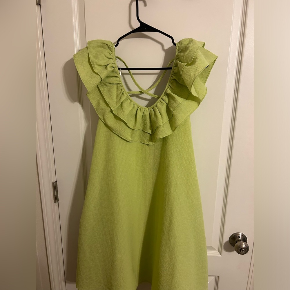Melon green dress